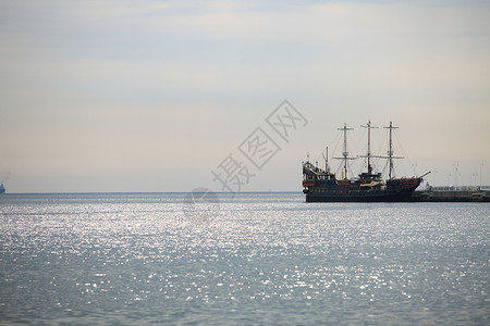 波罗的海水域盗船波兰特里城大型旅游景点图片
