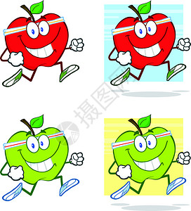 健康苹果人物形象图片