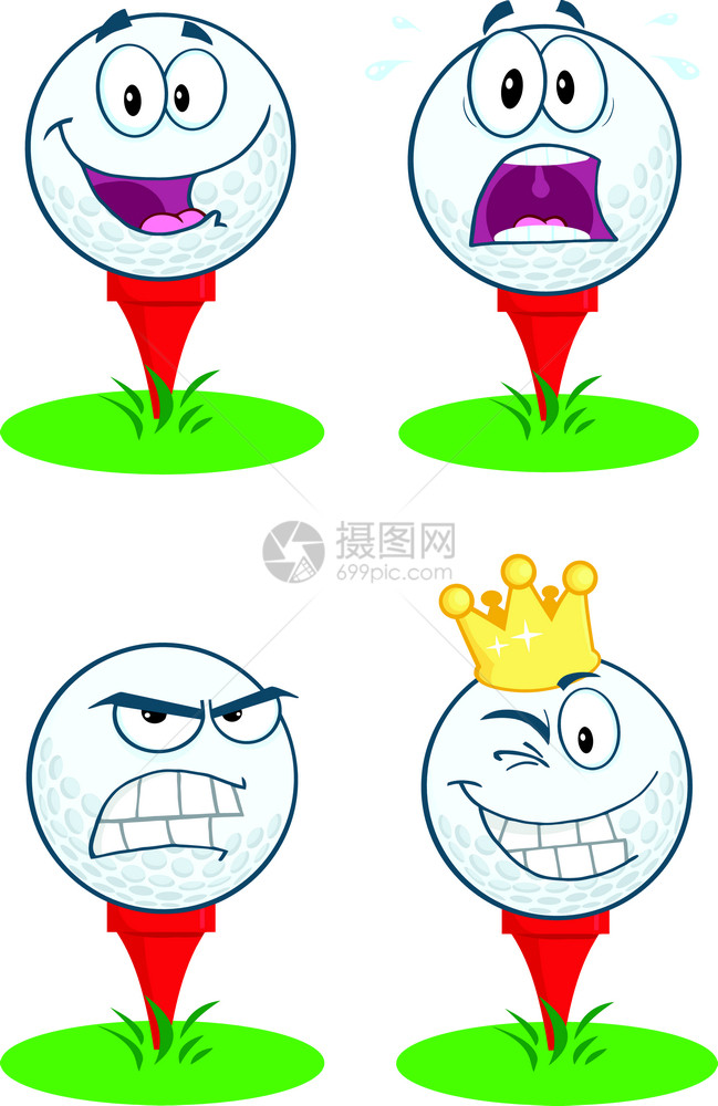 GolfBall与Tee不同表达式收藏图片