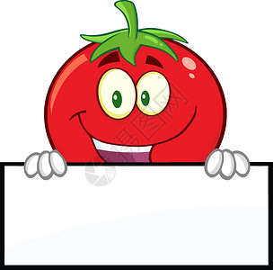 闪发光的番茄卡通马斯科特字符背景图片