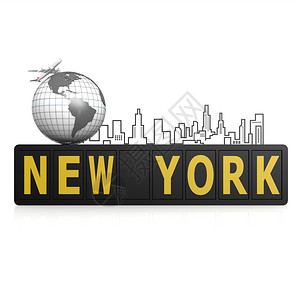 纽约市标语牌图片