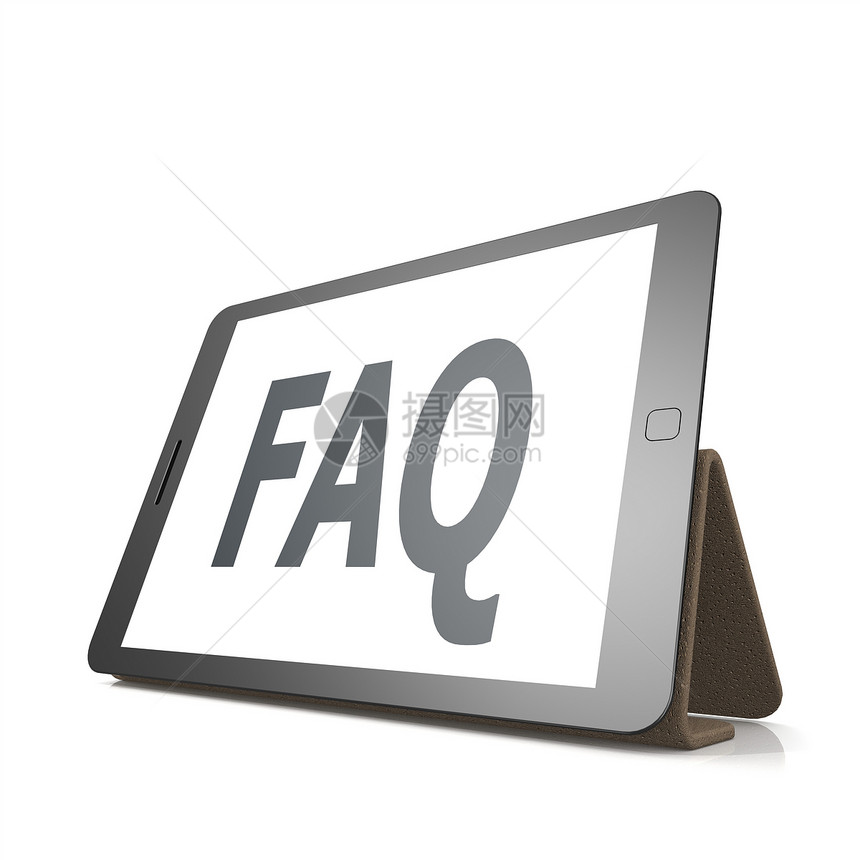 平板图像上的FAQ面有高深显示的艺术作品可用于任何图形设计在平板上的FAQ面有高深显示的艺术作品图片