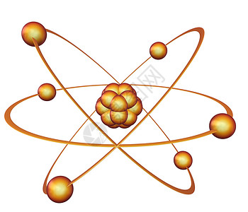电子球核能符号背景