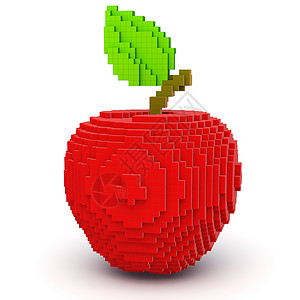苹果8手机样机8位风格红苹果背景