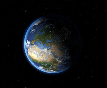 地球从空间到欧洲背景图片