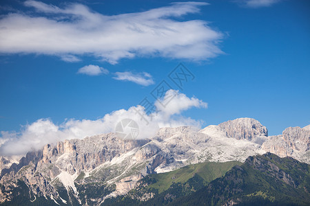 阿尔卑斯山岩地貌意大利多洛米人背景图片