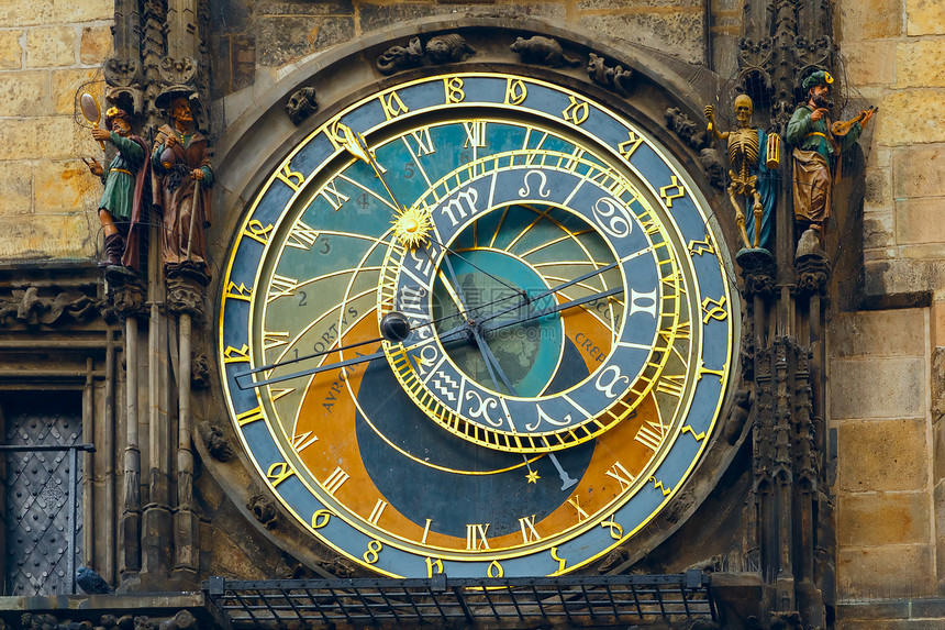 捷克旧城广场布拉格天文钟Orloj图片