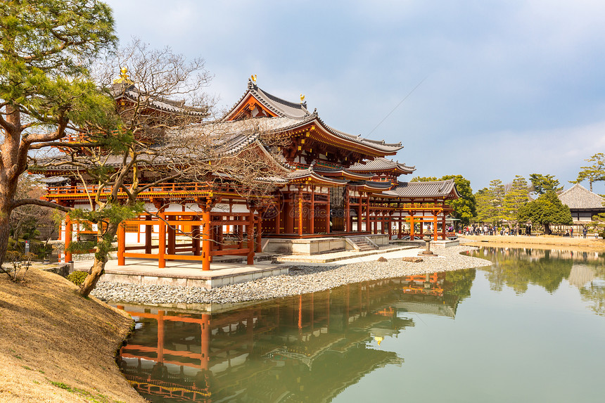 日本京都Uji镇Byodoin寺庙图片