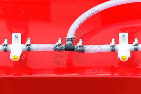 机械工业细节的液压连接软管背景图片