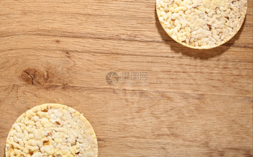 健康食品营养木本的玉米饼薄图片