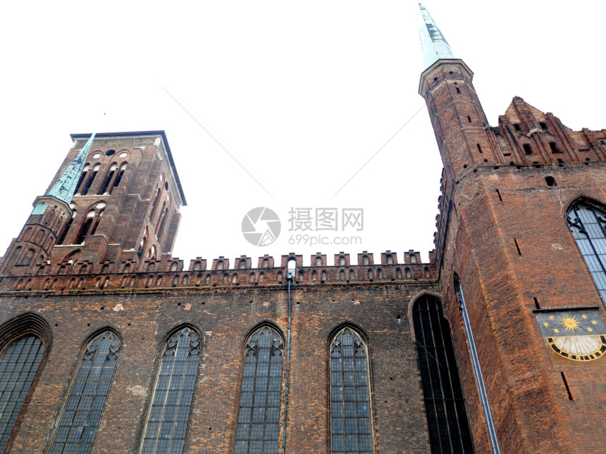 圣玛利亚39波兰格丹斯克世界最大的砖教堂巴西利卡图片