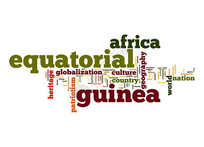 赤道几内亚字云图片