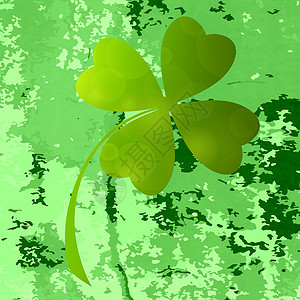 四叶三草爱尔兰shamrockStPatricksDay符号对您的设计有用绿色三叶草标签StPatrick绿宝石背景的色图标日背景图片