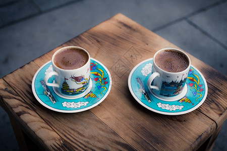 传统的土耳其咖啡图片