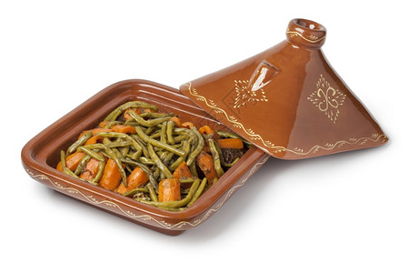 摩洛哥加肉青豆白底胡萝卜图片