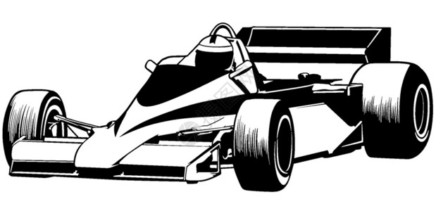 f1层简约赛车设计平面矢量图插画