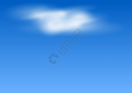 蓝色天空中的云矢量背景图片