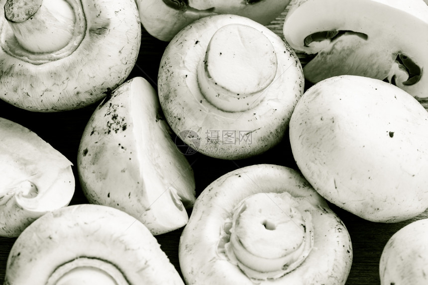 蔬菜食品新鲜的白色蘑菇图片