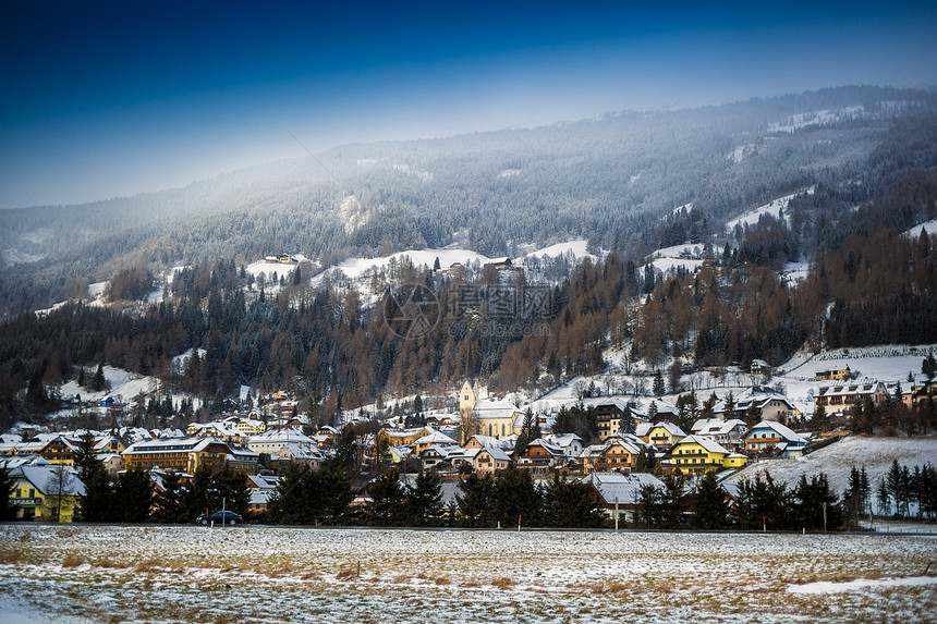 奥地利美丽的小镇风景图片
