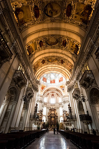 奥地利萨尔茨堡美丽的圣鲁朴教堂图片