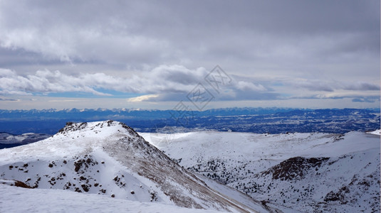 冬季科罗拉多PikesPeak公园风景背景图片