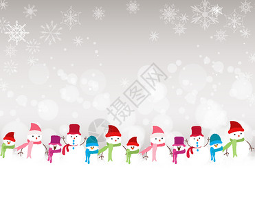 雪人圣诞节背景背景图片