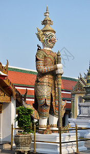 泰国曼谷皇宫建筑群雕像图片