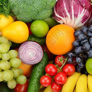 设定水果和蔬菜背景图片