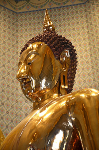 泰国曼谷TraimitWaterTraimit寺庙纯金佛像图片