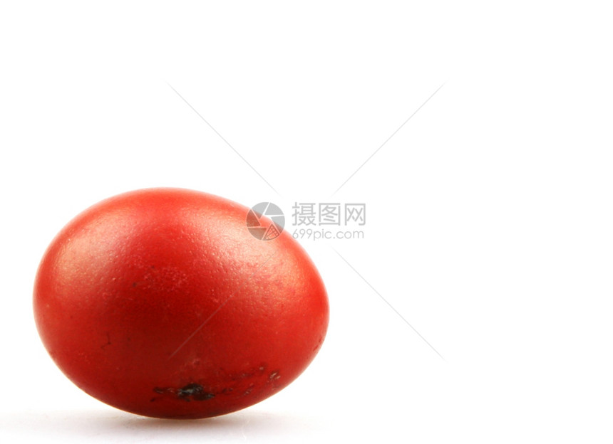 红色复活节蛋图片