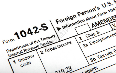 税务表格美国国税局高清图片