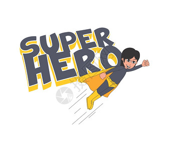 超级英雄主题矢量图形艺术设计插图片