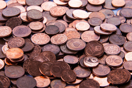 硬币背景欧元欧元图片