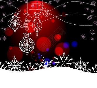 红光的圣诞节背景和礼服图片