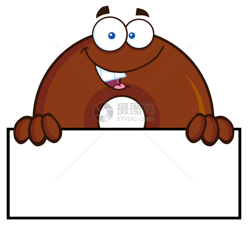 巧克力甜圈卡通字符号超过A图片