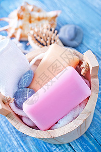 卫生用品和自制肥皂高清图片