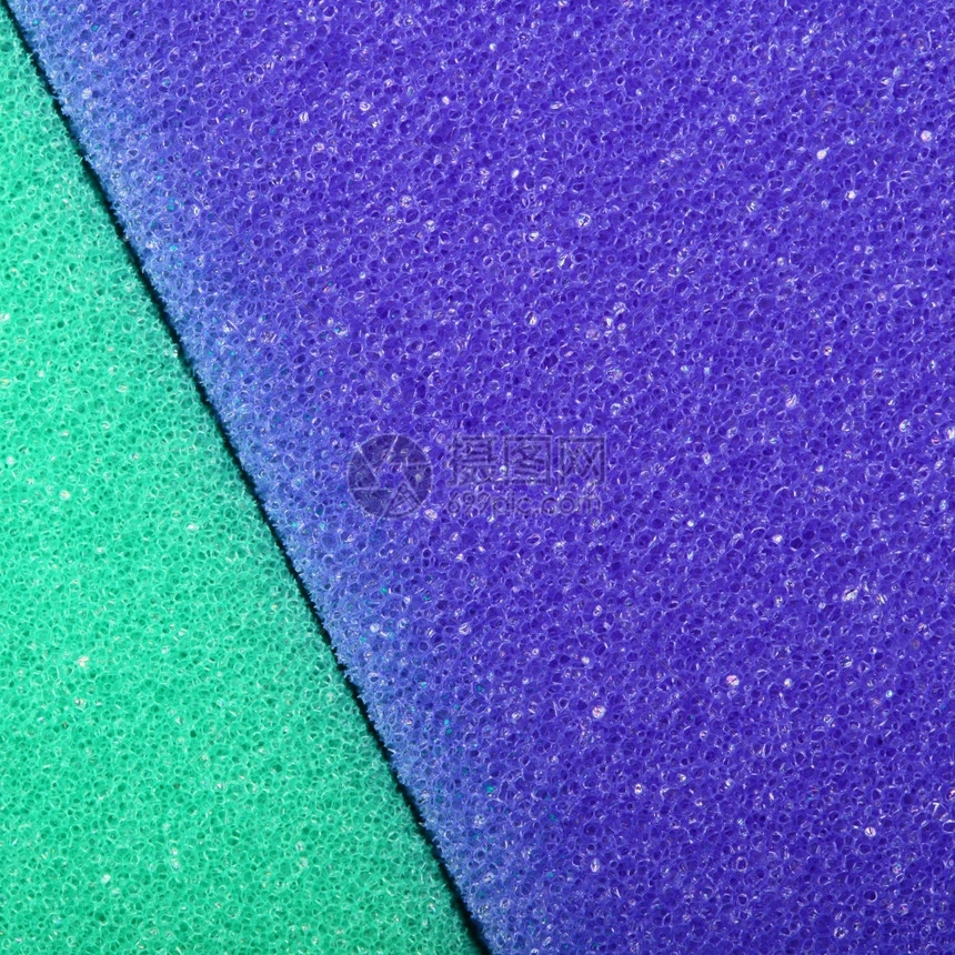 紫绿质素纤维泡沫海绵背景图片
