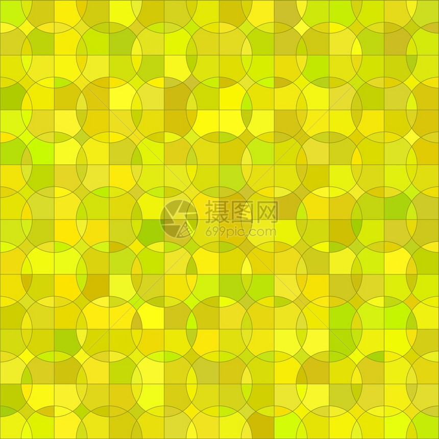 黄色几何圆环背景黄色模式摘要几何圈背景图片