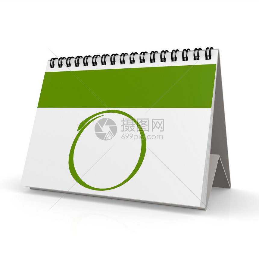 空白的绿色日历图像带有高深的图像提供了艺术作品可用于任何图形设计空白的绿色日历infotooltip图片