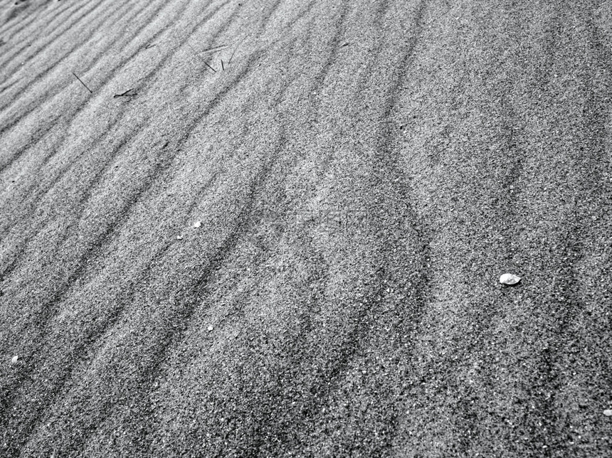 黑白沙丘波纹照片图片