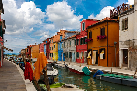 意大利威尼斯著名的布拉诺岛图片