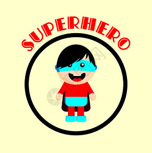 超级英雄的漫画字符Avatar矢量图形艺术插图片