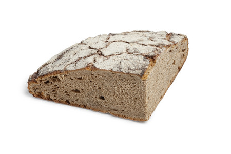 白色背景的德国苏多夫面包图片