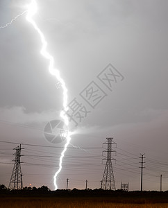 暴雨来了这场暴风雨越来近了无法在德克萨斯南部的电力线上舒适背景