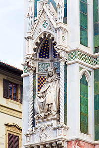 钟形花序意大利佛罗伦萨教堂DuomobasilicadiSantamariadelfierore背景