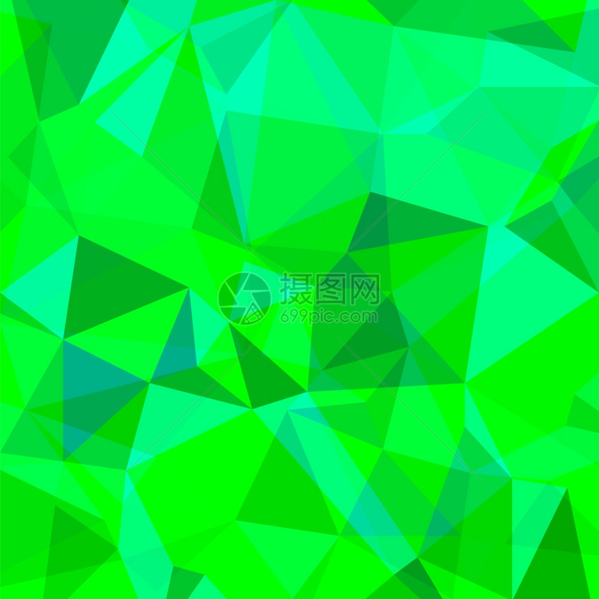 绿色多边背景摘要绿色几何模式多边背景图片