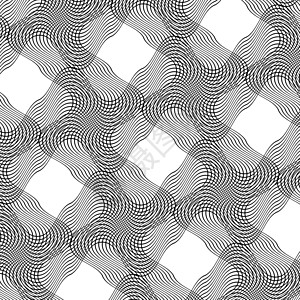 白背景的抽象波纹理Guilloche模式波背景图片