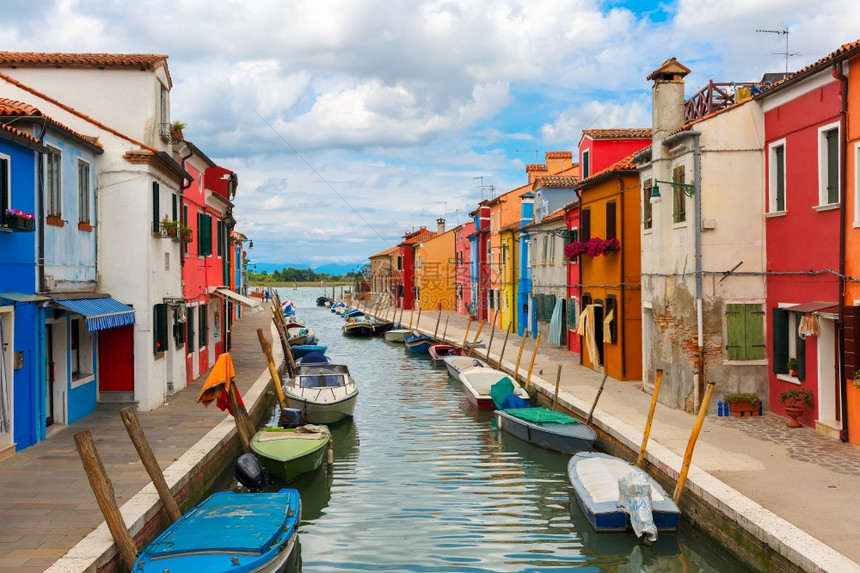 意大利威尼斯著名的布拉诺岛图片