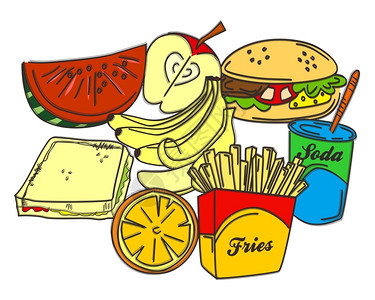 食品和饮料主题艺术矢量图形设计解食品和饮料主题艺术背景图片