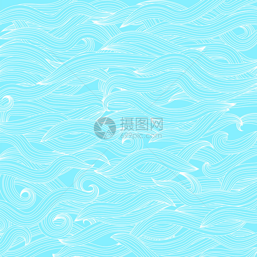 抽象波形图案的波形图案抽象的Azure波形图案背景抽象的波形图案图片